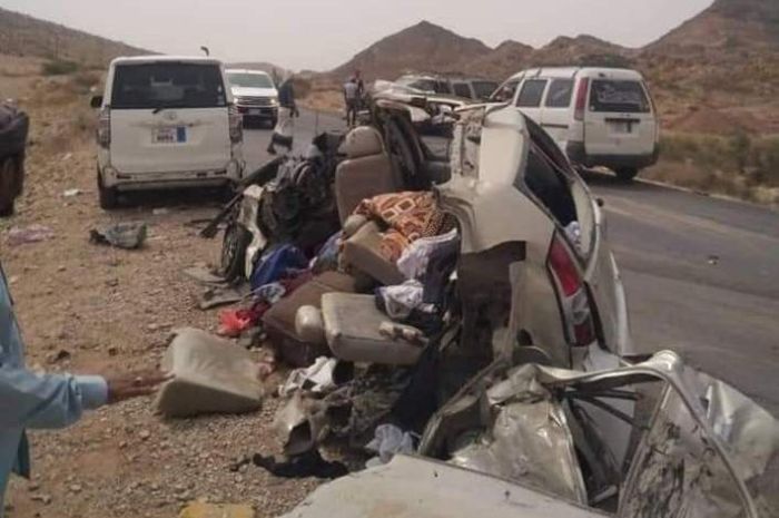 صورة أرشيفية لحادث سابق في مدينة عتق عاصمة محافظة شبوة
