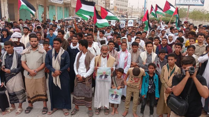 مسيرة غاضبة تنديدا باغتيال هنـ.ـية في محافظة شبوة. 