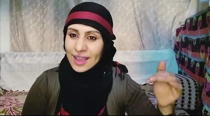 الممثلة سمية العاضي. 