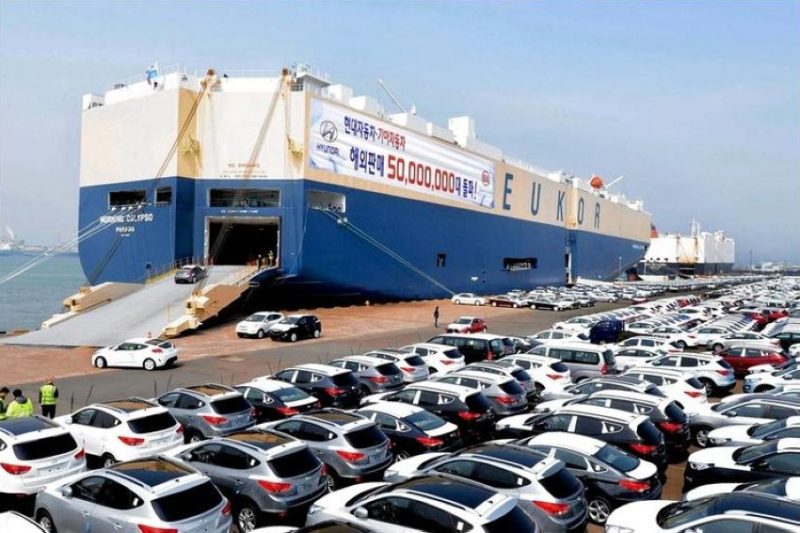 ارتفاع صادرات كوريا الجنوبية من السيارات بنسبة 4.9 بالمائة
