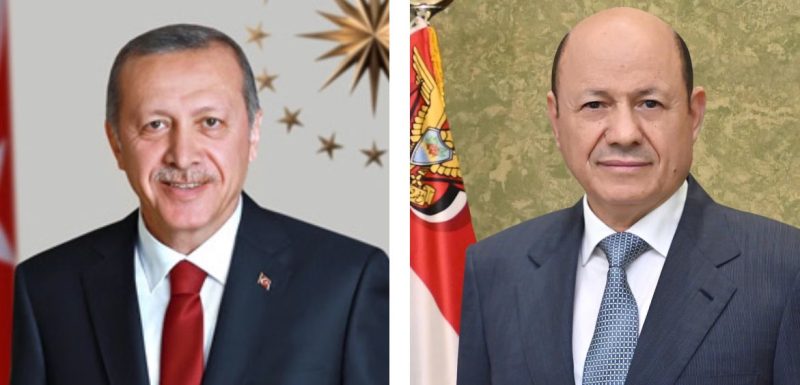 رئيس مجلس القيادة الرئاسي اليمني يشيد بالمواقف الثابتة لتركيا تجاه اليمن