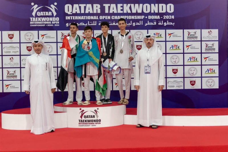 لاعب يمني يحصد الفضية في بطولة قطر الدولية للتايكوندو