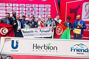اليمن تفوز بأربع ميداليات في بطولة العالم للرياضات القتالية