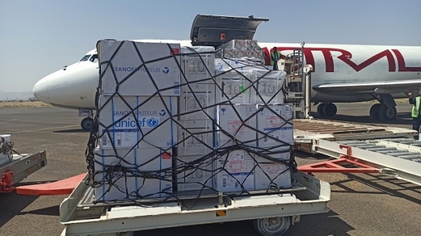 اليونيسف: وصول أكثر من 18 ألف طن من لقاحات الأطفال إلى عدن