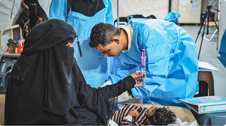 اليمن يسجل أعلى معدل إصابة بالكوليرا عالميًا والصحة العالمية تحذر