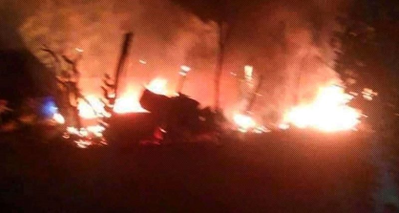 مأرب: وفاة طفلة وإصابة والدها وشقيقها في حريق بمخيم للنازحين