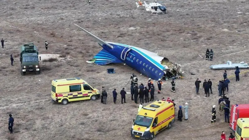 بوتين يعتذر لرئيس أذربيجان عن حادث إصابة الطائرة الأذربيجانية في الأجواء الروسية
