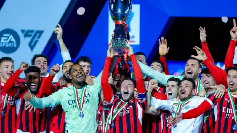 ميلان يخطف كأس السوبر الإيطالي من أنياب الإنتر بـ “ريمونتادا” مثيرة في الرياض
