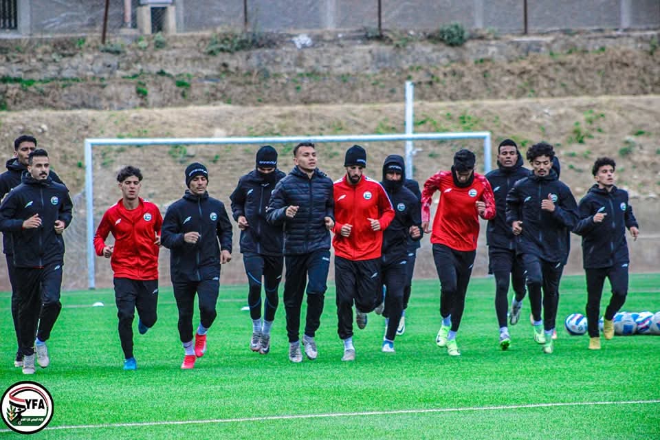 منتخبنا الوطني يجري أول حصة تدريب استعداداً لملاقاة منتخب بوتان بعد وصولهم مدينة تيمفو
