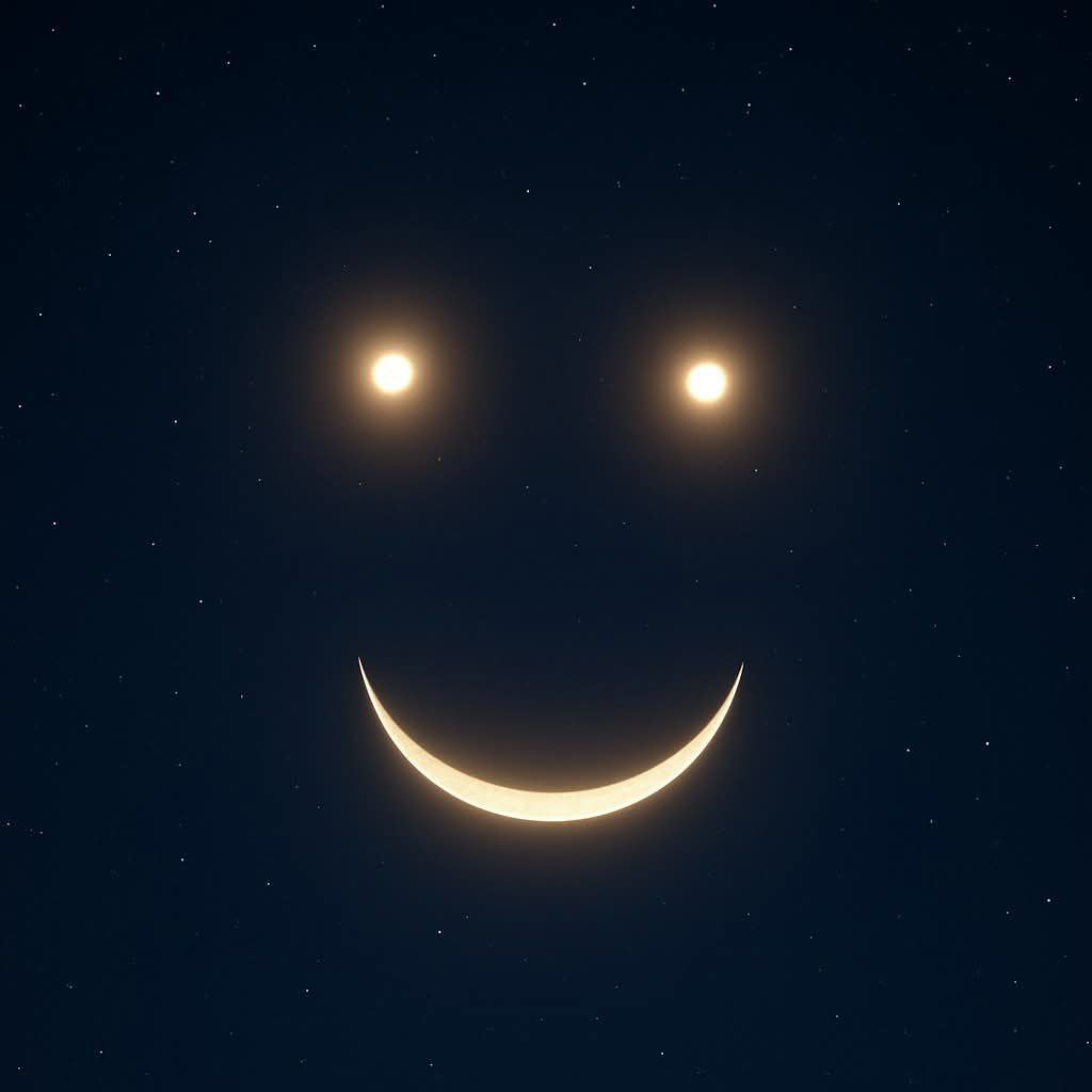 الوجه المبتسم ظاهرة فلكيه نادرة 