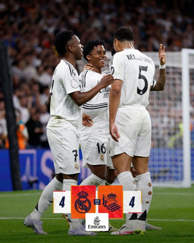 ريال مدريد ينجو من فخ سوسيداد في مباراة مجنونة ويحجز مقعده في نهائي كأس الملك..