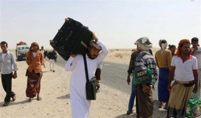 تقرير: نزوح 48 أسرة يمنية جديدة خلال الأسبوع الماضي