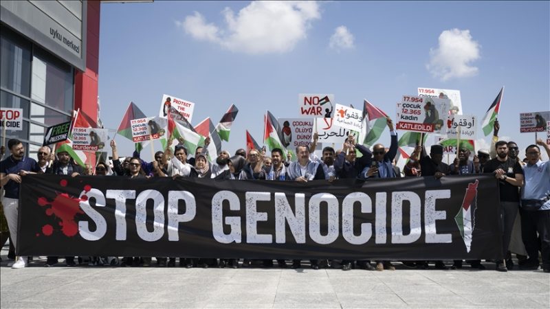 نقابيون من 41 دولة يتهمون إسـrـرائيل بـ”الإبادة” في غزة ويحتجون أمام الأمم المتحدة بأنقرة