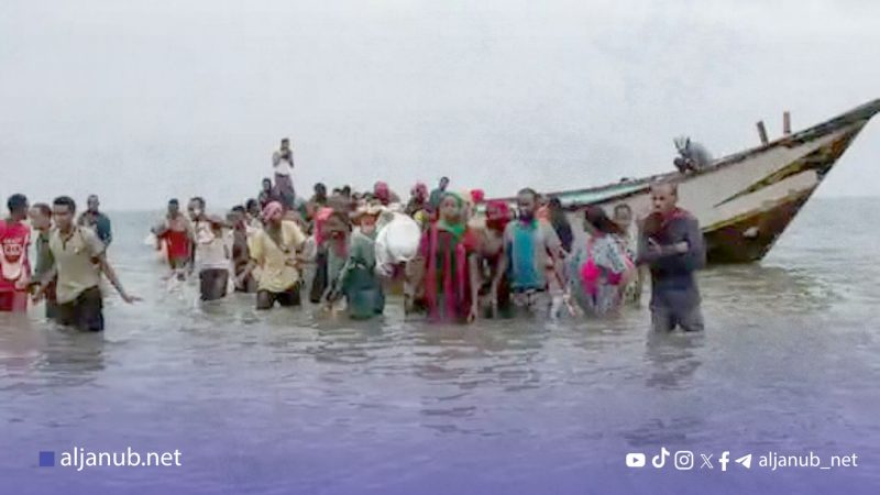 شبوة: وصول 86 مهاجرًا أفريقيًا بطريقة غير شرعية إلى سواحل رضوم