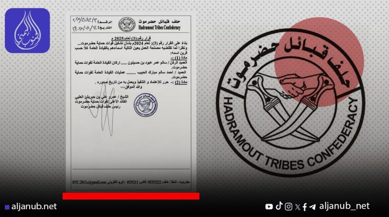 حلف قبائل حضرموت يصدر قرارًا بتعيينات جديدة في قيادة قوات حماية حضرموت