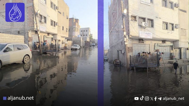 الصرف الصحي يهدد الشيخ عثمان في عدن