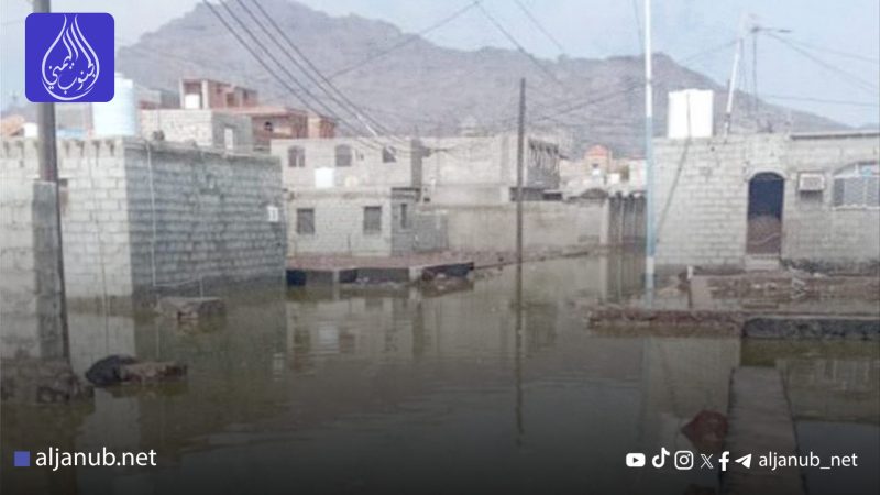 مياه الراوي تغرق منازل الأهالي في البريقة
